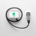 Cargador eléctrico Wallbox Commander, 22KW, Tipo2, Cable 7m, Pantalla táctil, App, Resist. al agua, Power Sharing, Blanco