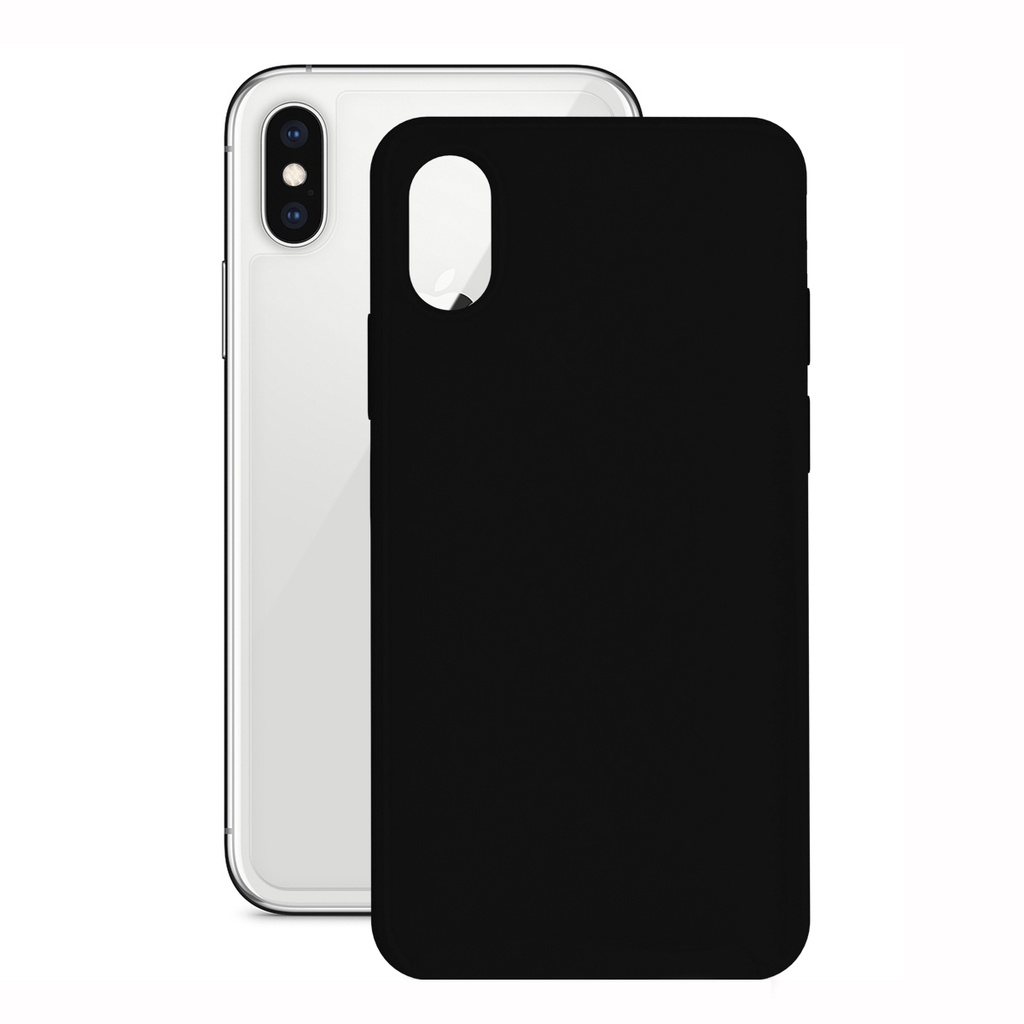 Funda para iPhone X, iPhone XS, Semirrígida Negro
