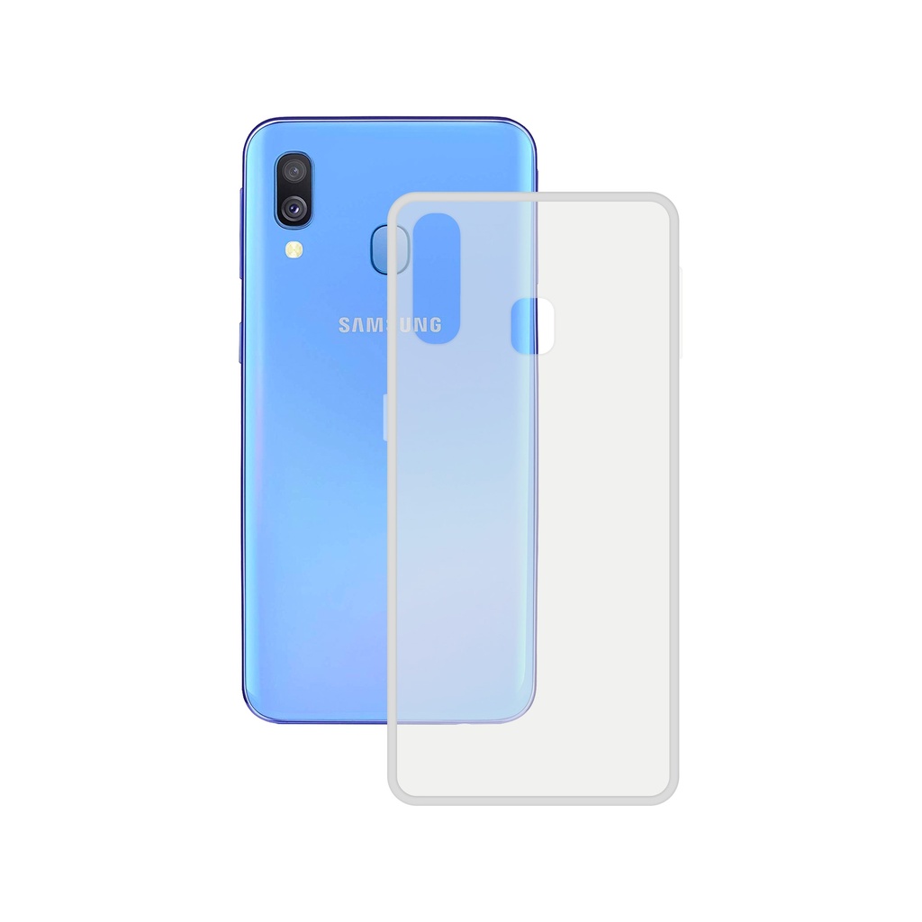 Funda para Samsung Galaxy A40  Flexible, Transparente