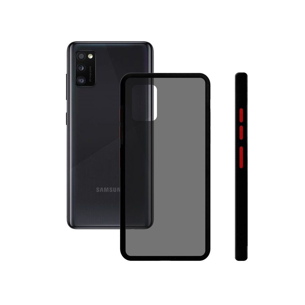 Funda para Samsung Galaxy A41 Semirrígida, Negro