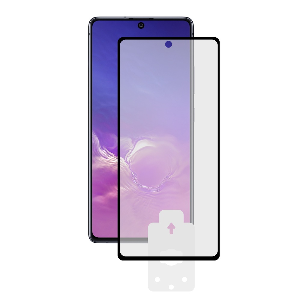Protector de pantalla para Samsung Galaxy A91 Galaxy S10 Lite, Negro