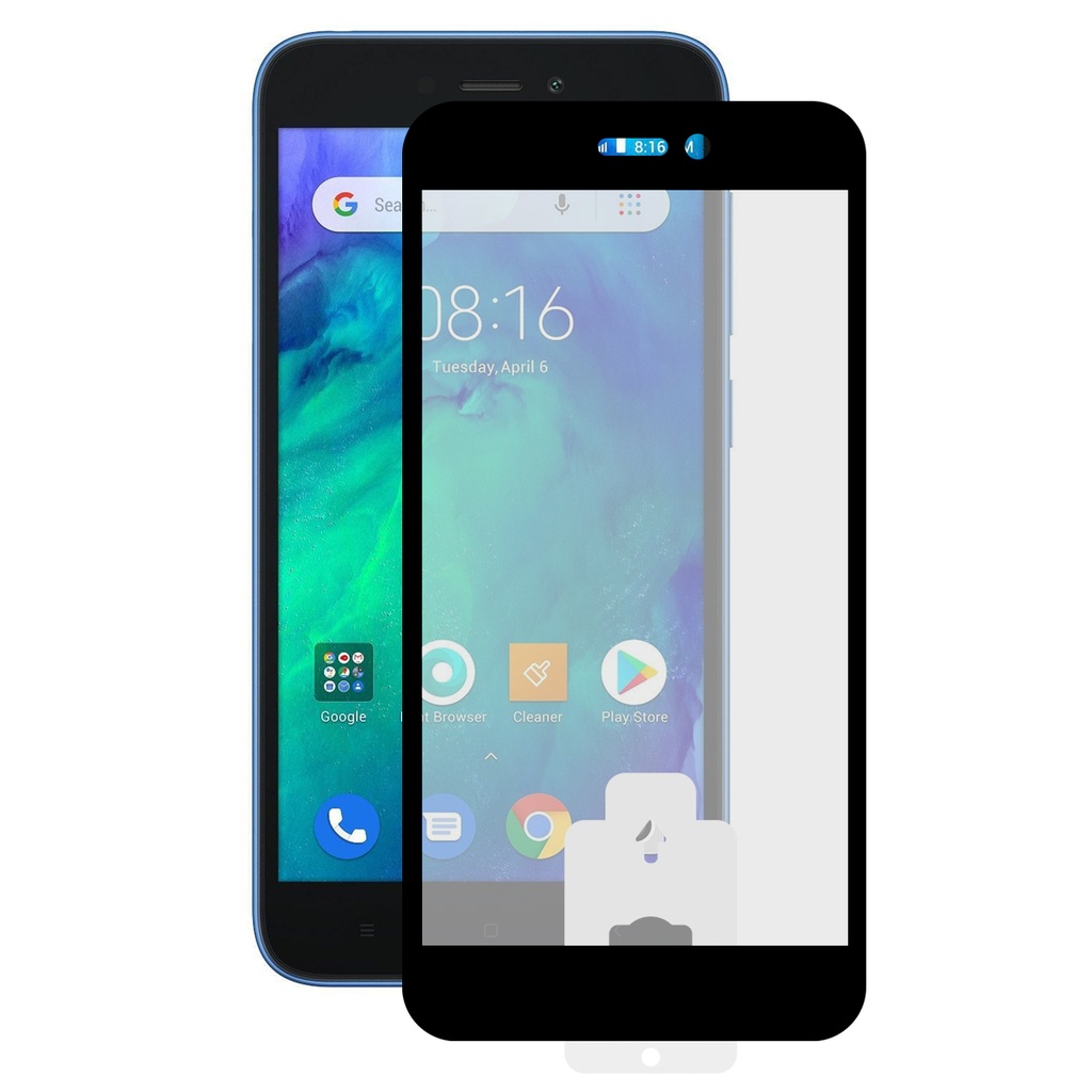 Protector de pantalla para Xiaomi Redmi GO, Vidrio templado, Grosor 0.33 mm, Negro