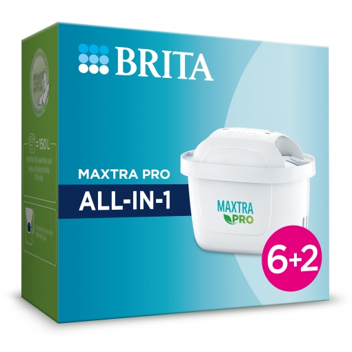 BRITA REPLACEMENT PITCHER MAXTRA PRO 6+2 150 LTS