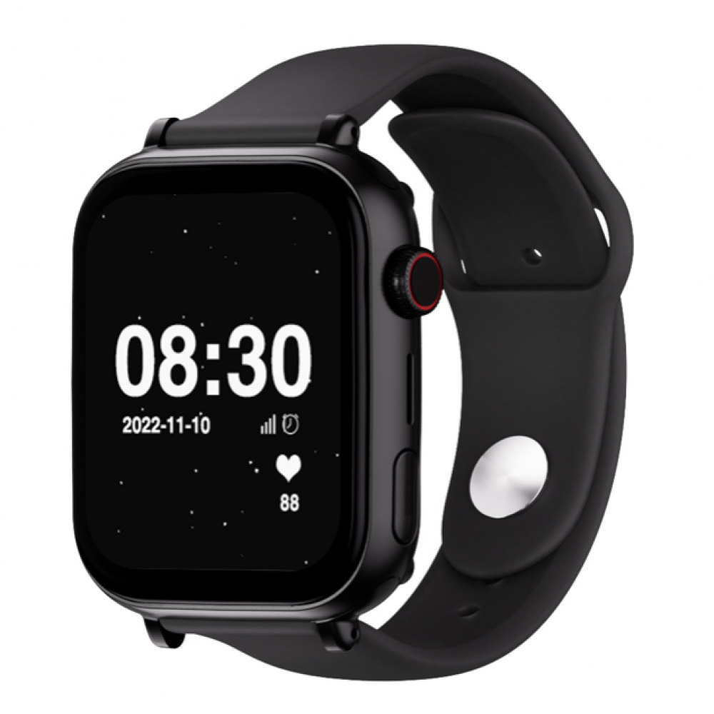 SAVEFAMILY BLACK CASING + BLACK SILICONE STRAP SF-SW+N.CSN