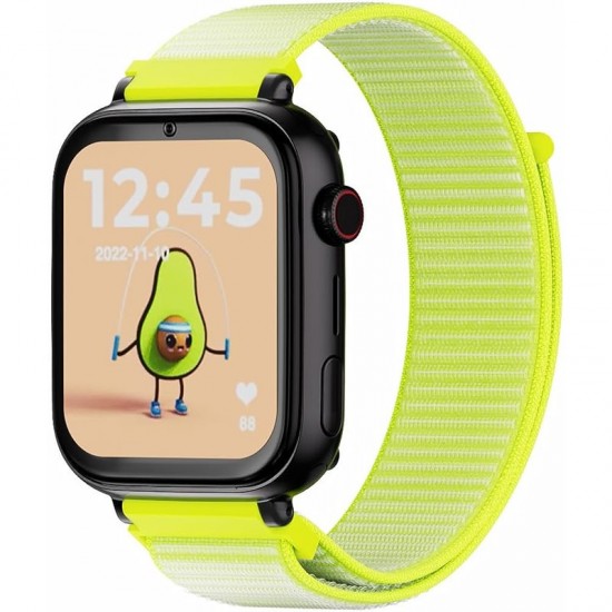 SAVEFAMILY BLACK CASING + FLUORO YELLOW FABRIC STRAP SF-SW+N.CTAF
