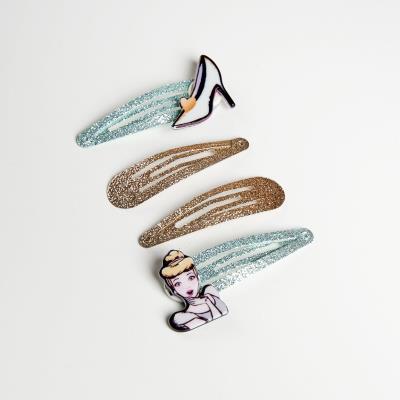 ACCESORIOS PELO CLIPS 4 PIEZAS PRINCESS