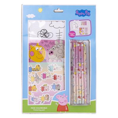 SET DE PAPELERÃA COLOREABLE PEPPA PIG