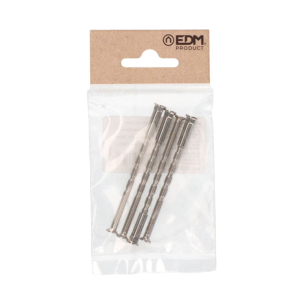 BLISTER TORNILLO PASANTE MULTICORTE TRN02 M4x75mm NS EDM