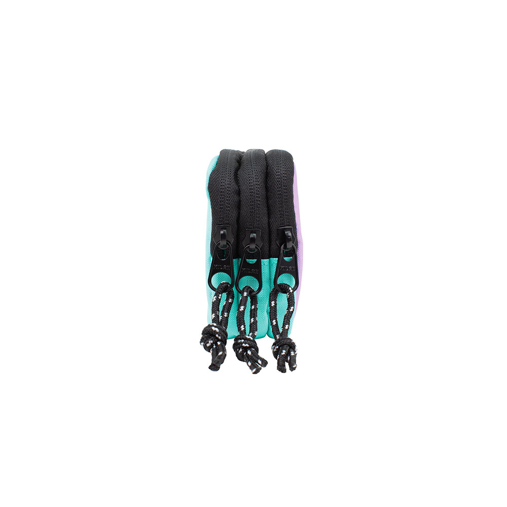 ESTUCHE 3 CREMALLERAS SUNSET, VERDE MILAN