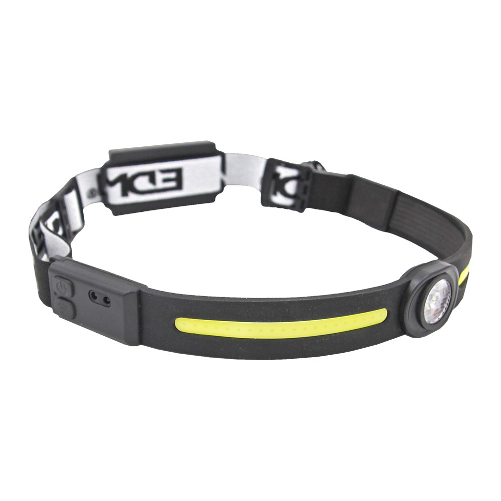 LINTERNA CABEZA 3W+ 5W COB 2 LEDS 370Lm 1200mAh EDM