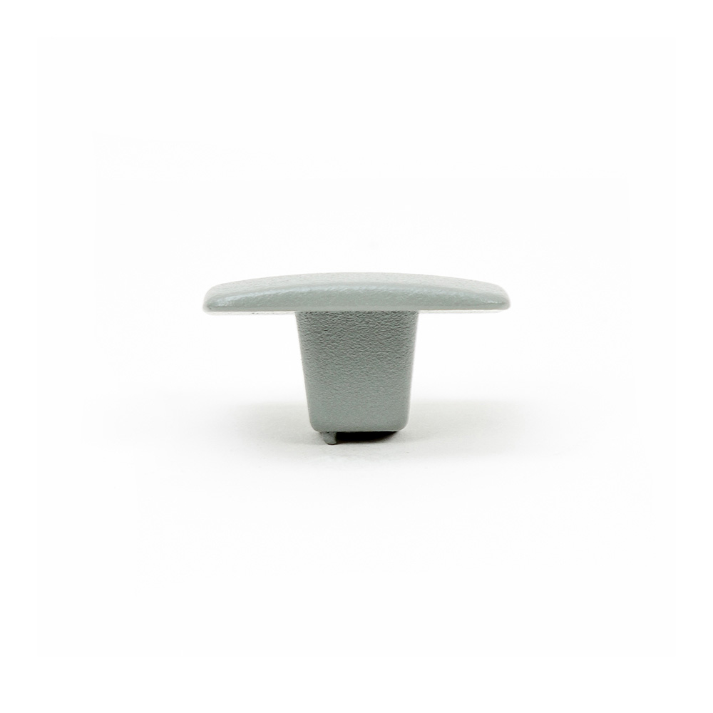 BLISTER CON 4 POMOS METÁLICOS PARA MUEBLE, CON ACABADO ALUMINIO MOD. 782 37x37mm REI