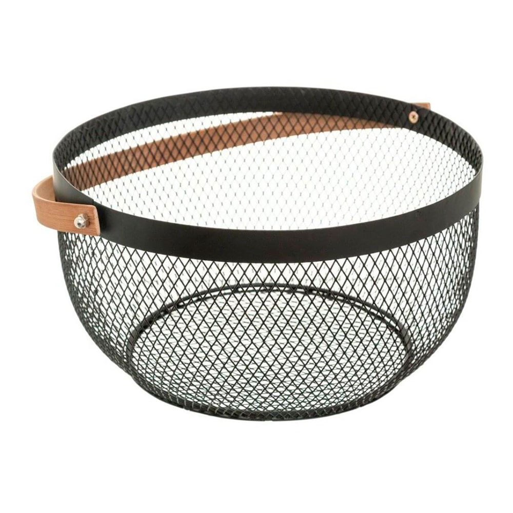 CESTA DE MALLA RETRO DIAM.29CM COLECCIÓN 'NOIR KITCHEN'