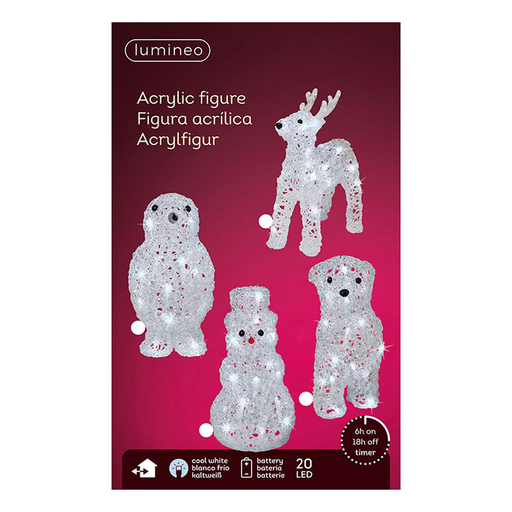 FIGURAS NAVIDEÑAS DE ANIMALES PARA EXTERIOR MODELOS SURTIDOS 491031