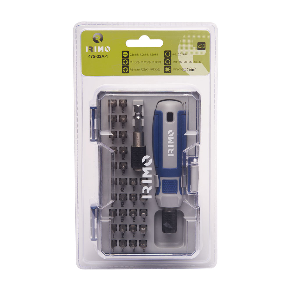 JUEGO DE 32 PUNTAS 1/4" 475-32A-1 IRIMO