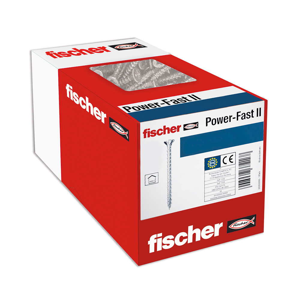 CAJA 200 TORNILLOS FPF II CZF 4,5X30 BC 670295 FISCHER