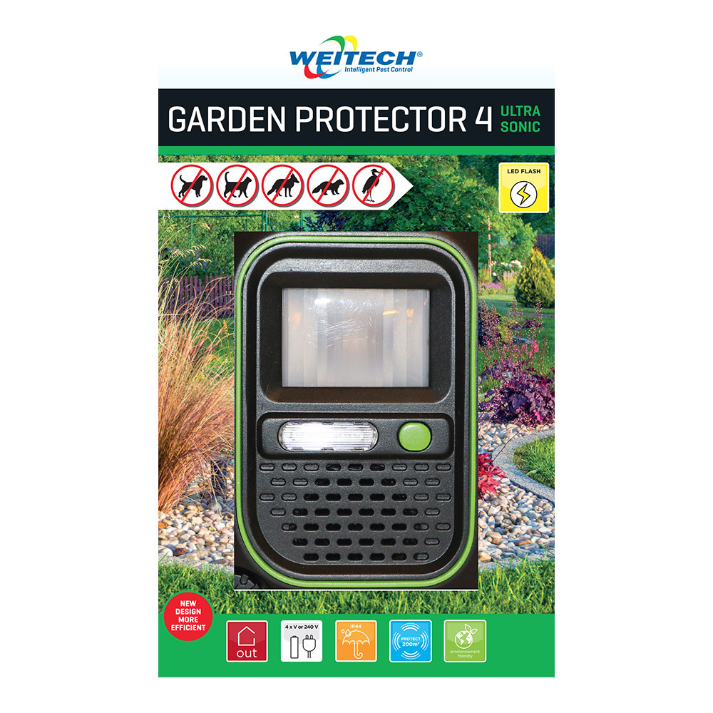 AHUYENTADOR DE ANIMALES PARA EXTERIOR CON FLASH WEITECH
