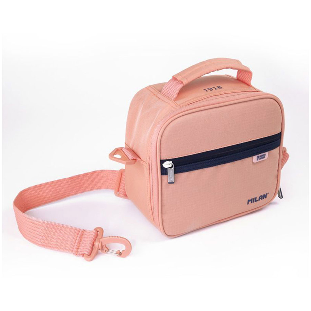 BOLSA ISOTÉRMICA PORTA ALIMENTOS CON 3 RECIPIENTES (3,5L) SERIE 1918, ROSA MILAN