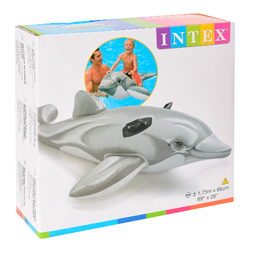 COLCHONETA HINCHABLE 175cm MODELO DELFIN. INTEX