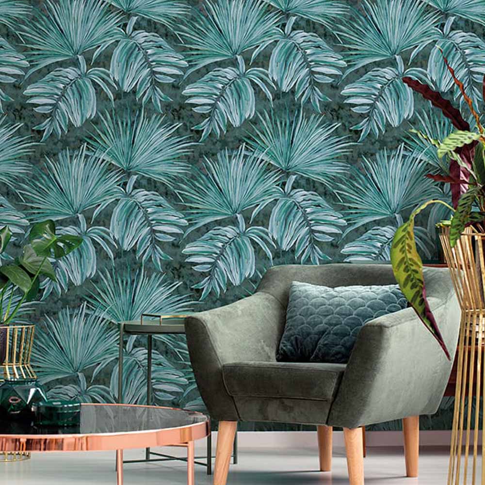 ROLLO PAPEL PINTADO ECONÓMICO VEGETACION 0,53x10m L2762 ICH