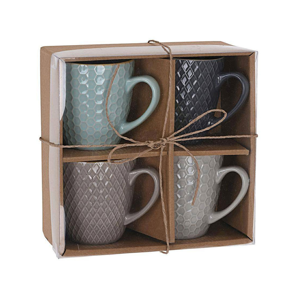 SET 4 TAZAS CAFÉ 200ml COLORES SURTIDOS