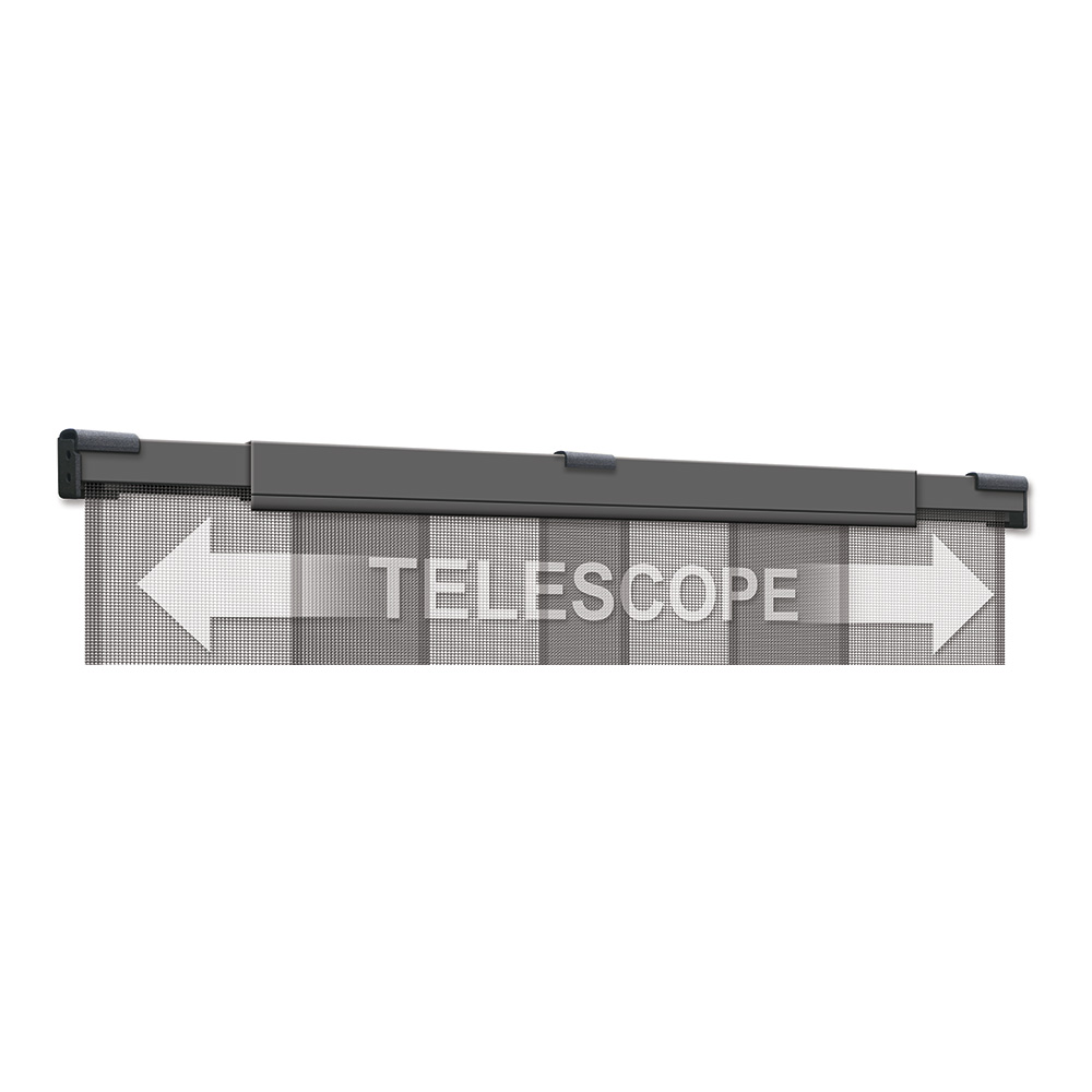 MOSQUITERA CORTINA TELESCOPICA ANTRACITA 130x250cm
