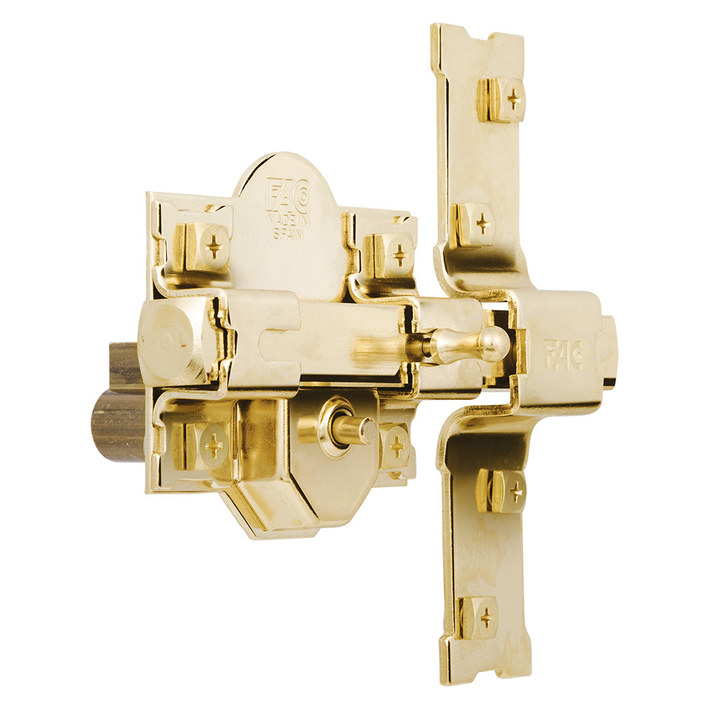 CERROJO 301-R/80 DORADO F01112 FAC