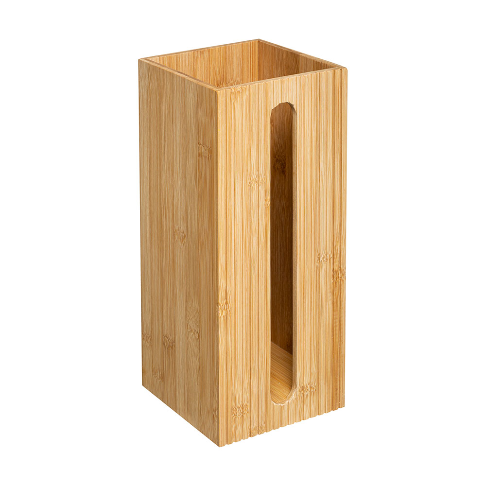 PORTARROLLOS DE REPUESTO WC DE BAMBÚ 36x14.5x14.5cm