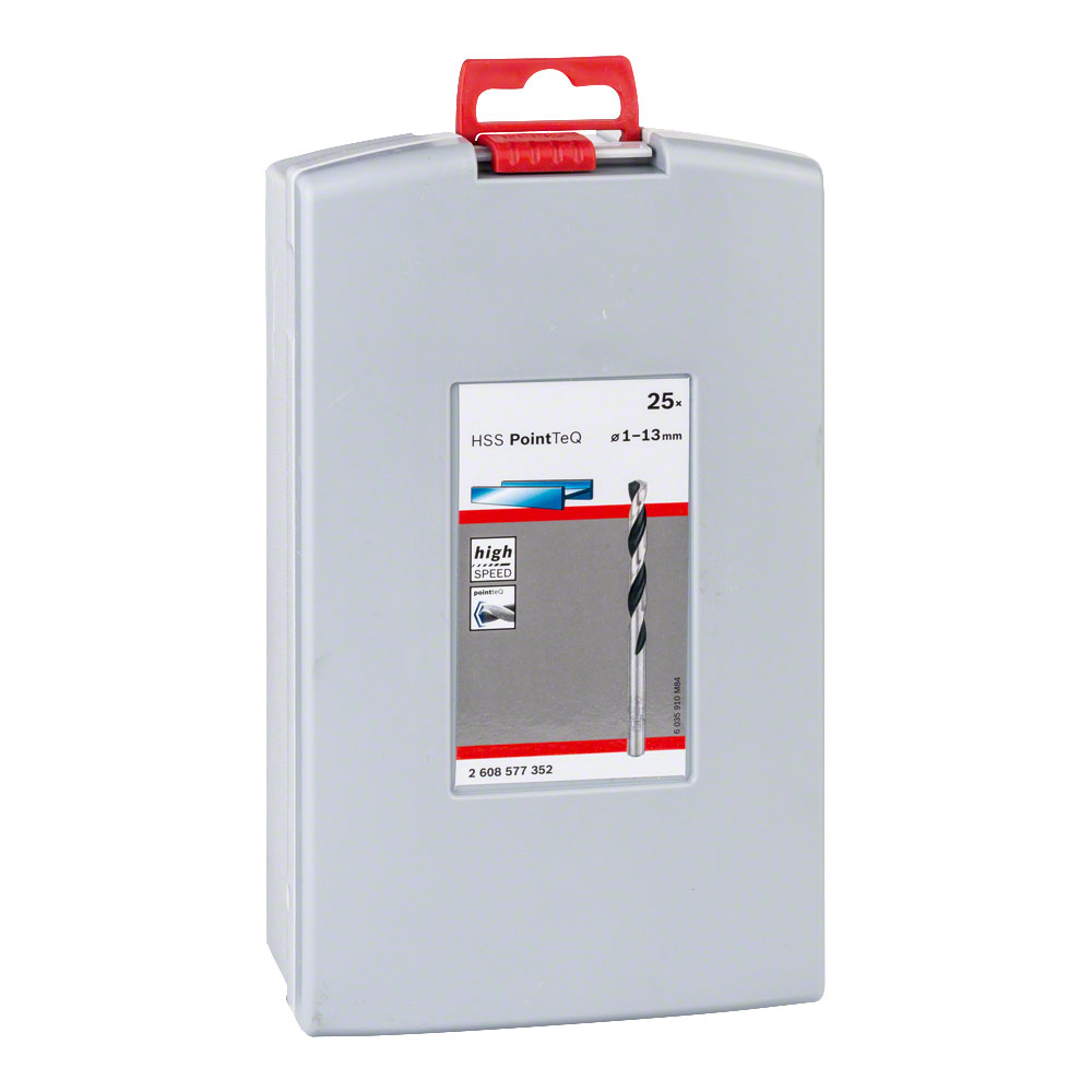 SET DE 25 BROCAS HELICOIDALES HSS POINTTEQ PROBOX MEDIDA DE 1-13mm 2608577352 BOSCH