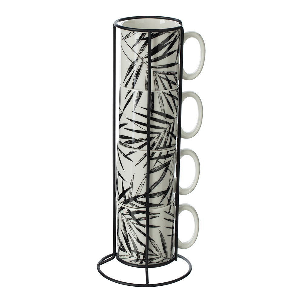 SET 4 TAZAS MODELO "MUG ON RACK" COLORES SURTIDOS