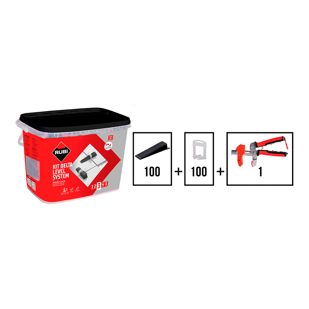 KIT DELTA LEVEL SYSTEM 1mm (3-12mm) R3956 RUBI