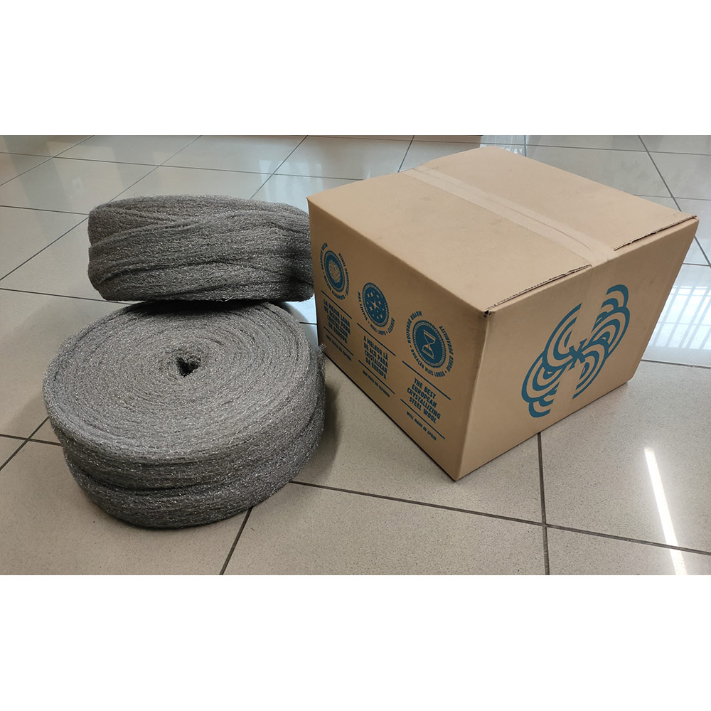 BOBINA DE LANA DE ACERO LISA 2,250kg. Nº3 AKRON