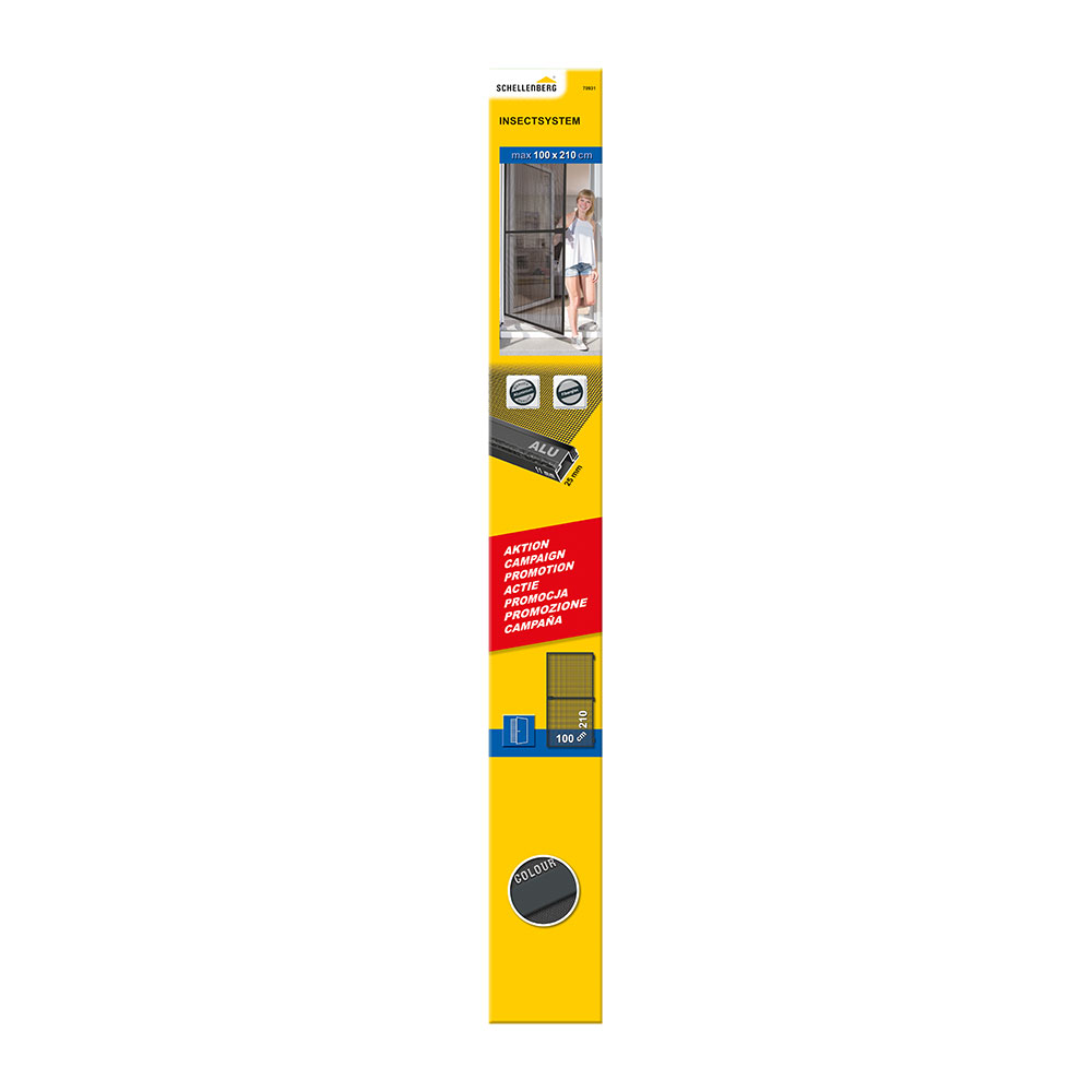 PUERTA MOSQUITERA ABATIBLE ACTION ANTRACITA 100x210cm
