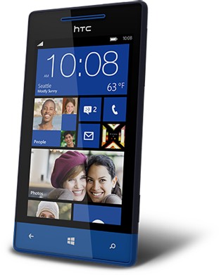 HTC WINDOWS PHONE 8S 4GB BLACK & BLUE
