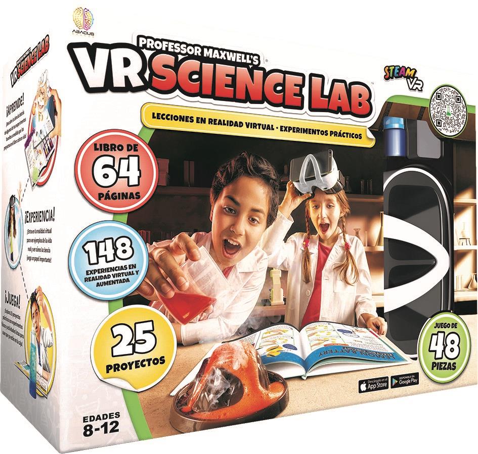 Juego realidad virtual Professor Maxwell´s laboratorio de ciencias. Con 25 proyectos de ciencias