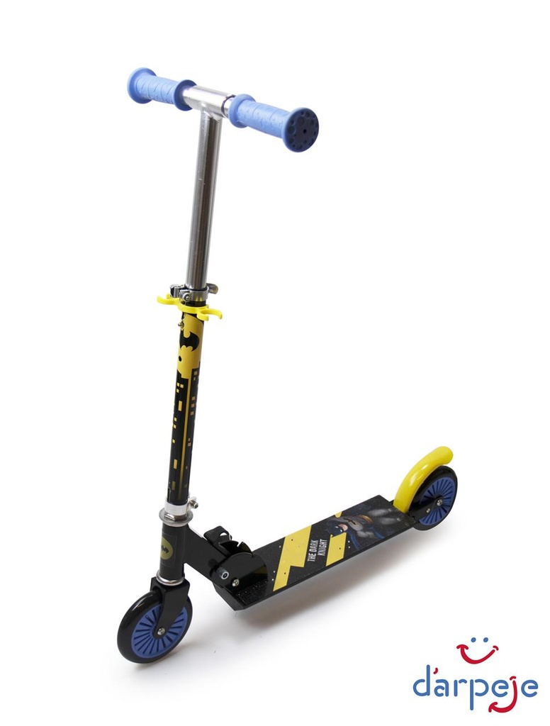 Patinete Plegable 2 Ruedas Batman con manillar ajustable 65 a 79 cm