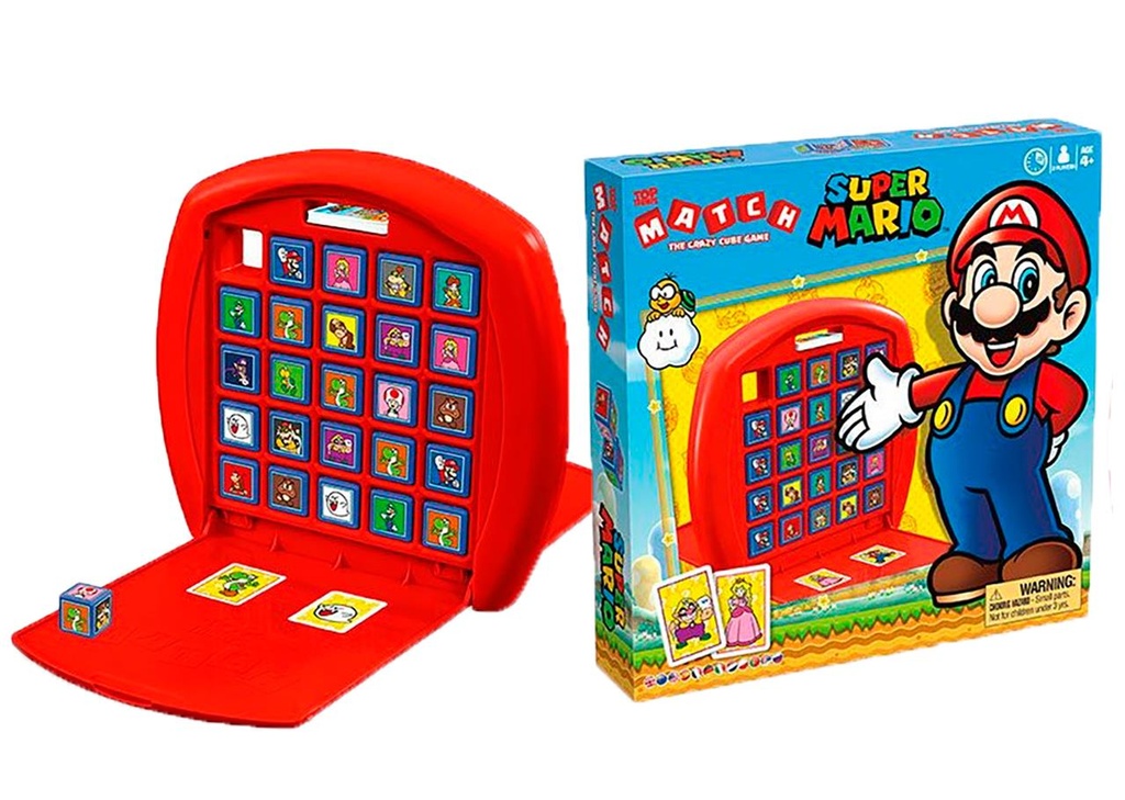 Juego Top Trumps Match Super Mario Bros ¡consigue 5 personajes en raya!