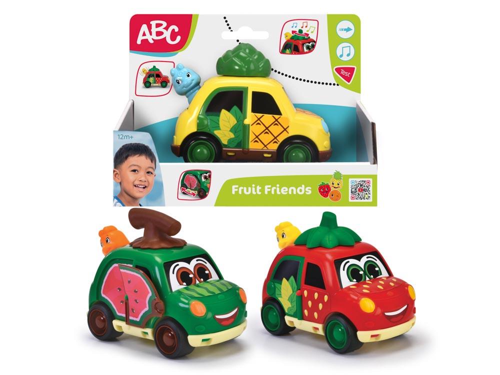 Coche Abc Frutas (Fruit Friends) 12 cm. Con Luces y sonidos. 3 mod Sdos - Modelos surtidos