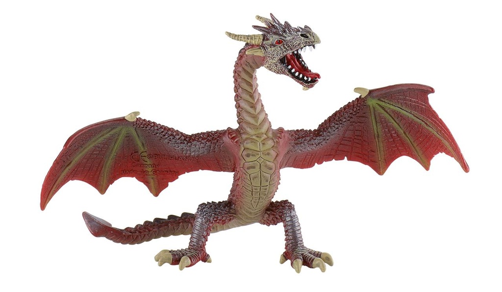 Figura Dragon alas abiertas rojo