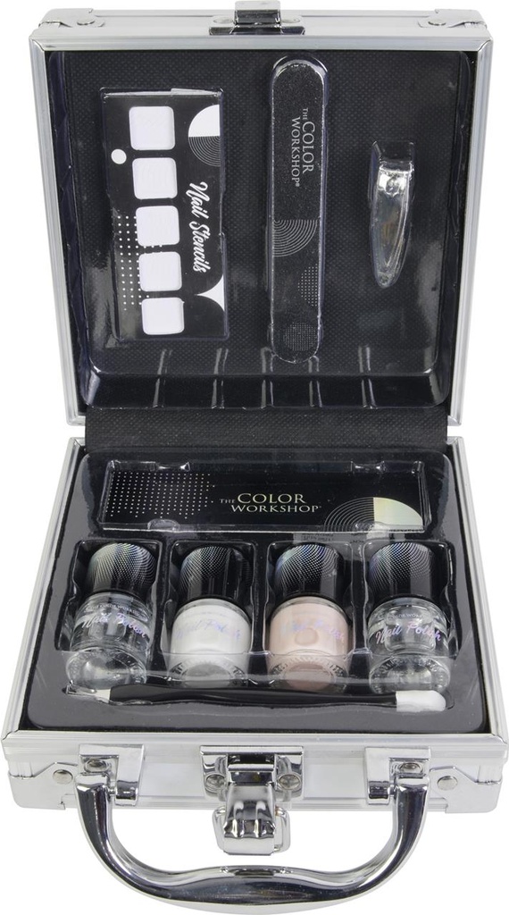 Maletin metalico manicura 16x15 cm