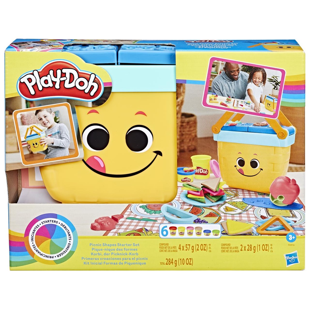 Playdoh Primeras Creaciones Para El Picnic Con 12 Herramientas Y Alfombra De Juego.