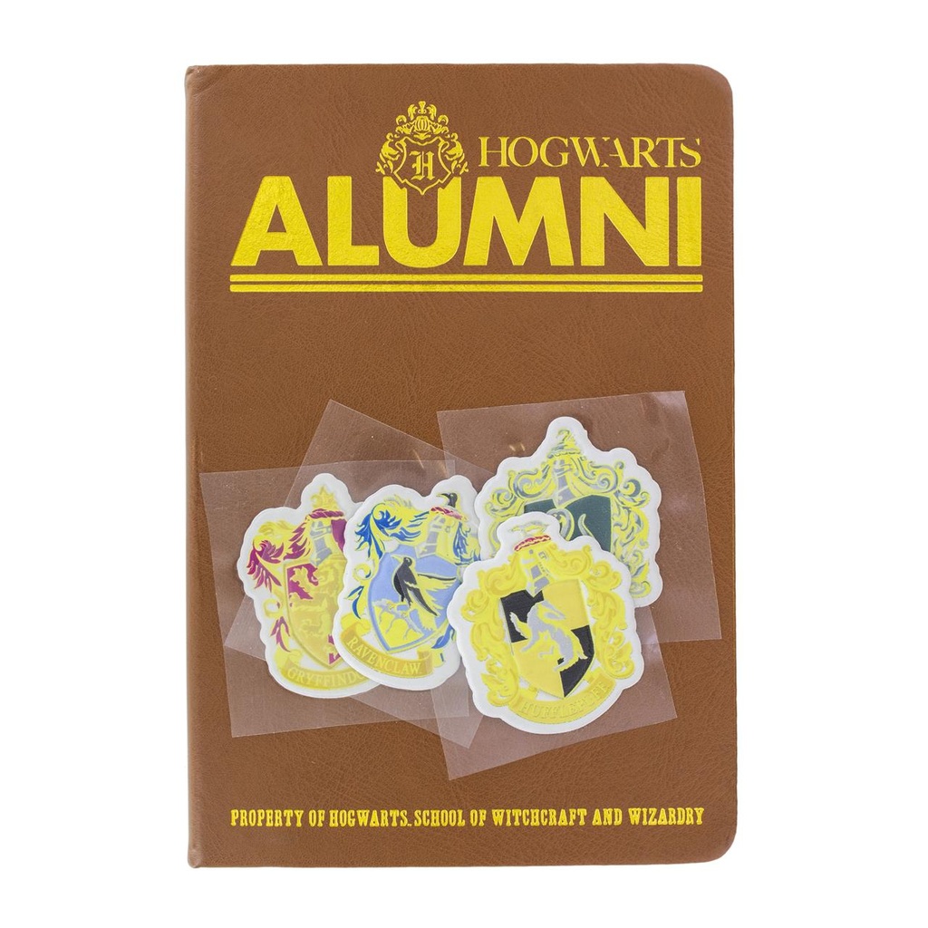 Libreta Harry Potter Hogwarts Alumni Con Pegatinas