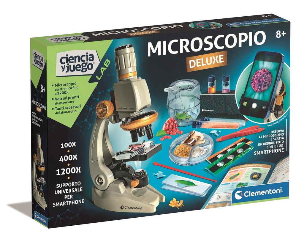 Juego Microscopio Smart Deluxe. Ciencia Y Juego. Con Gran Cantidad De Instrumentos Para Ayudarte En Tus Experimento. 45,1X37,1X7Cm
