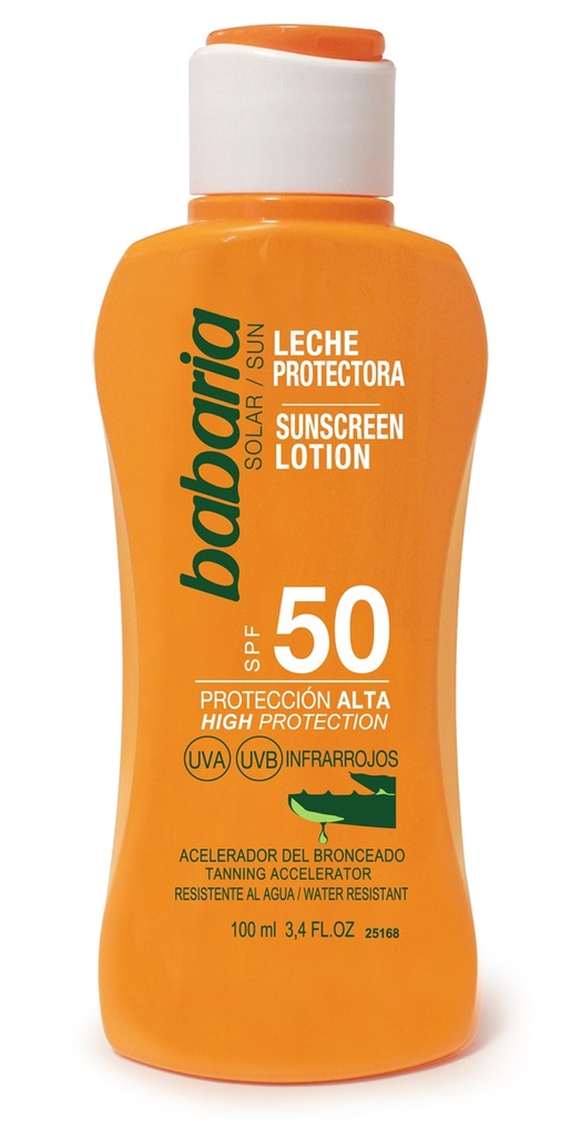 Leche Protectora Solar Babaria Aloe F-50 100 ml