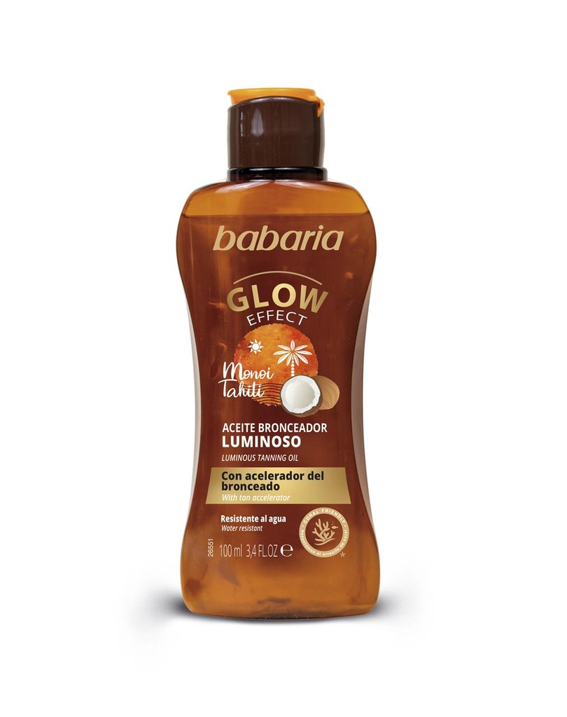 Aceite Bronceador Luminoso Babaria formato viaje  100 ml