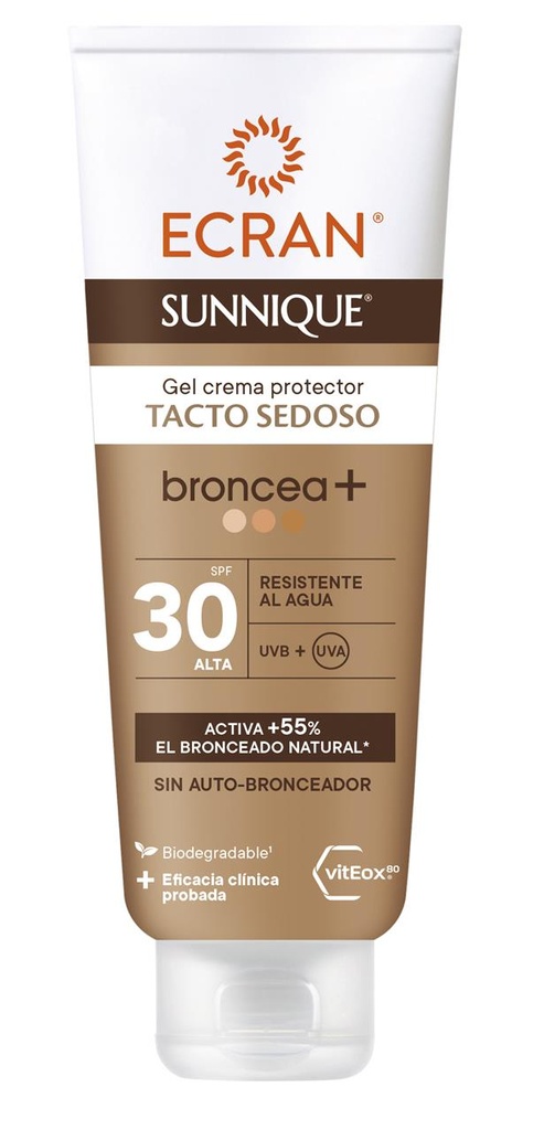 Gel Crema Ecran Sunnique Broncea F30 250Ml