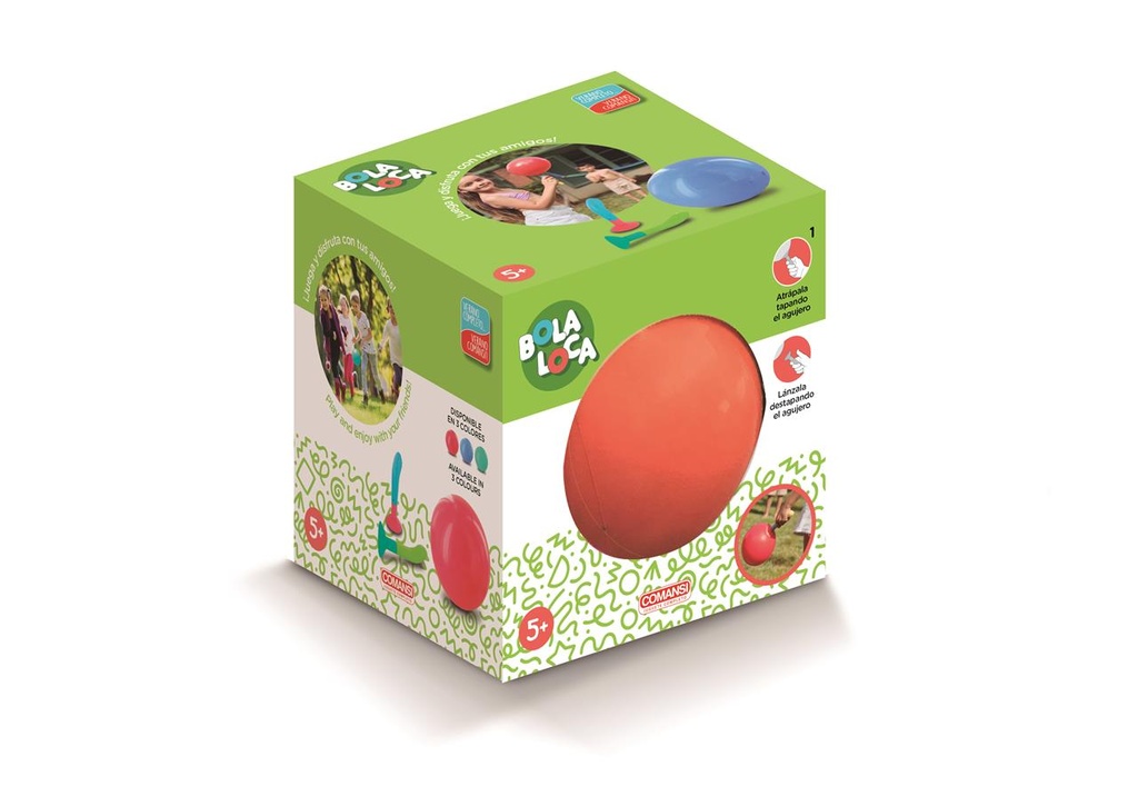 Juego Bola Loca 3 colores sdos. (azul, turquesa y coral)