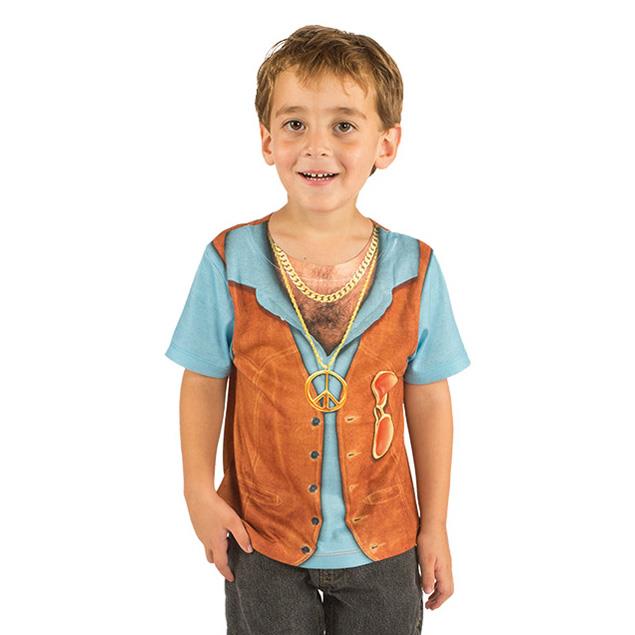 Disfraz infantil CAMISETA NIÃ‘O HIPPY (S) - Talla 03 (3 años)