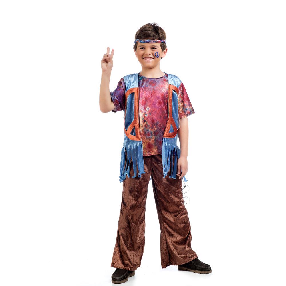 Disfraz Infantil Hippie Bosco (S) - Talla 5 (9-11 Años)