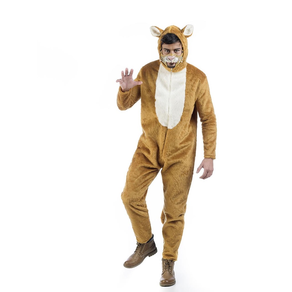 Disfraz Adulto Gato Peluche(Mascara Incluida) - Talla L