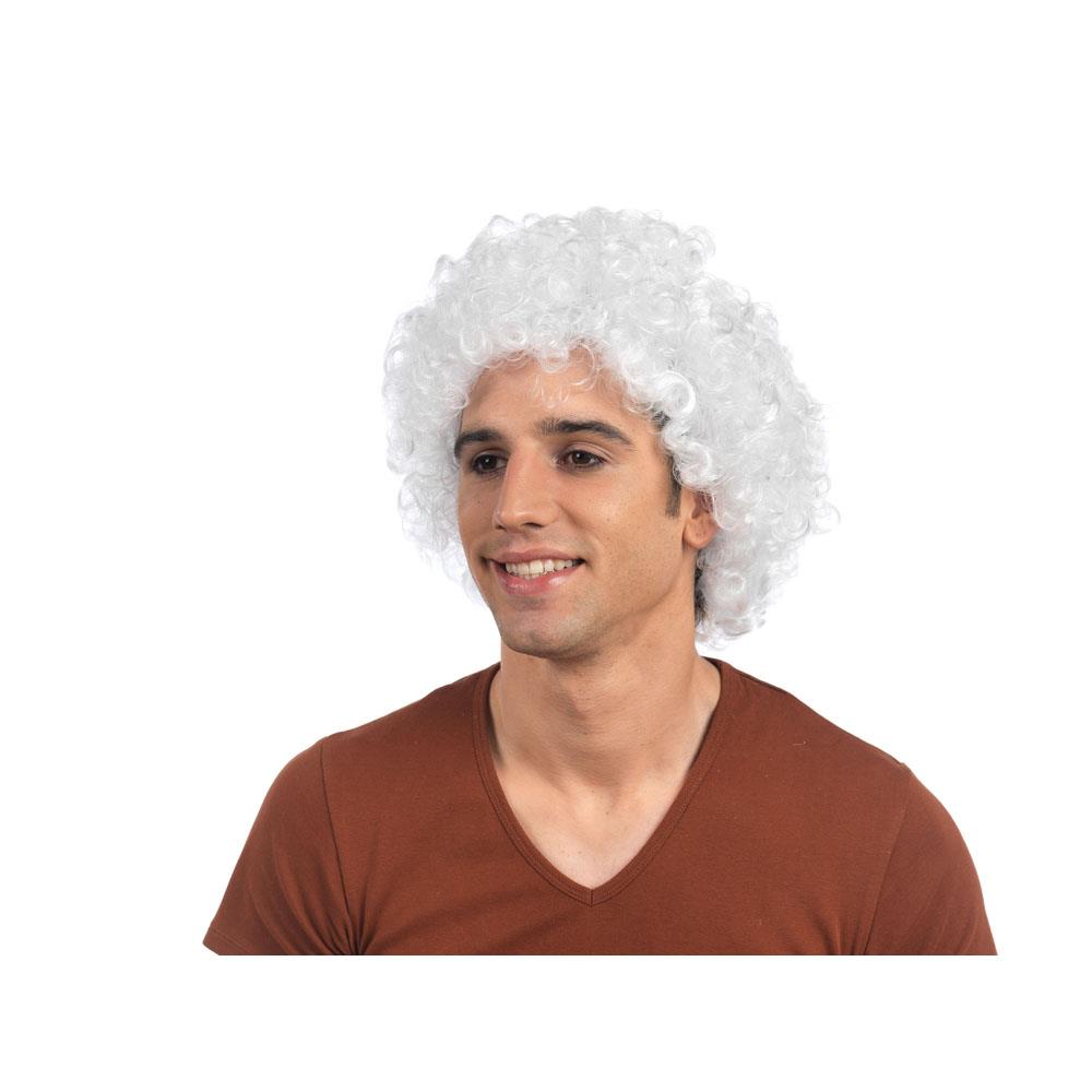 Peluca Rizada Blanca